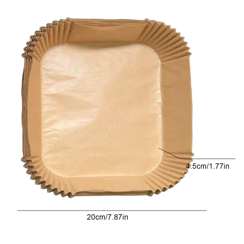 Round Air Fryer Paper 100 Pieces Unbleached Baking Supplies Air Fryer Basket Paper For Home Bakers Birthday Holiday Family