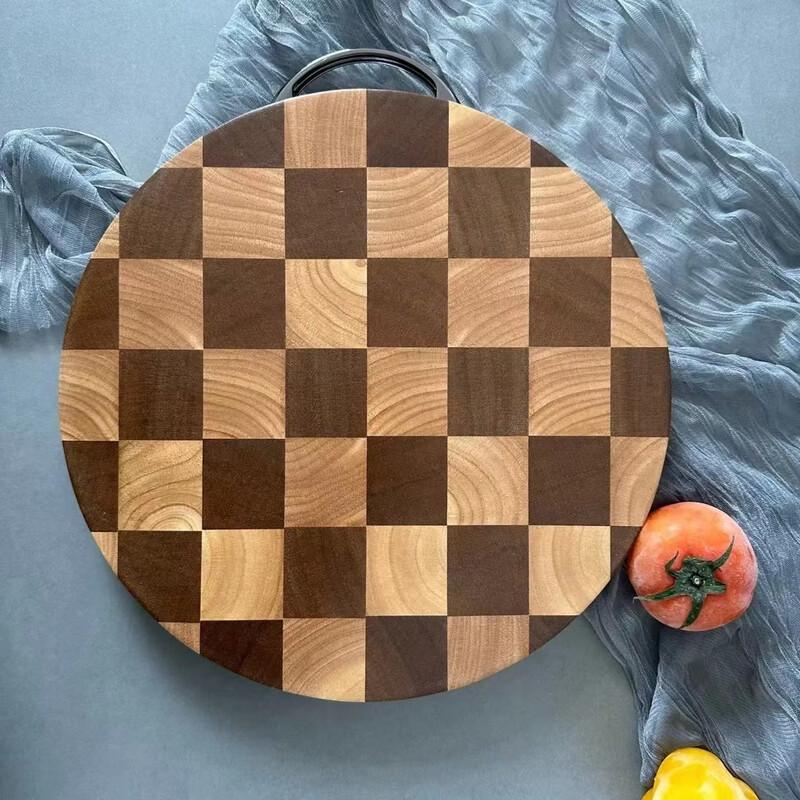 Wenge & Rubber Wood Chessboard Cutting Board