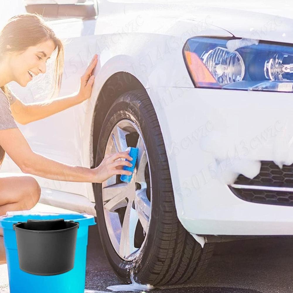 Universal Bucket Organizer Car Detailing Tools Portable Auto Wash Bucket Organizer Car Detailing Tool Hanger Bucket Towels Brush