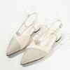 European Station Sandals 2025 New Summer Half Baotou with Elegant Fairy Pointed Versatile Women's Flats