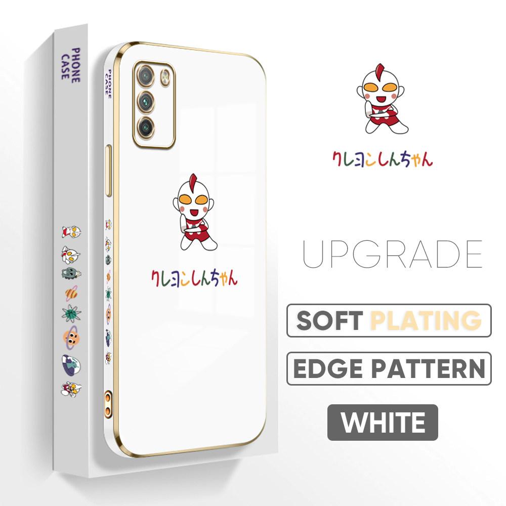 Bunte Druckmuster Quadratisches Randmuster Gehäuse Überzogene Telefonschale Luxus Überzogene Weiche Telefonhülle für Huawei Honor Xiaomi Redmi