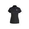 H.rdy Tennis Training Solid Color Pullover Polo Women Tops Black GL5806