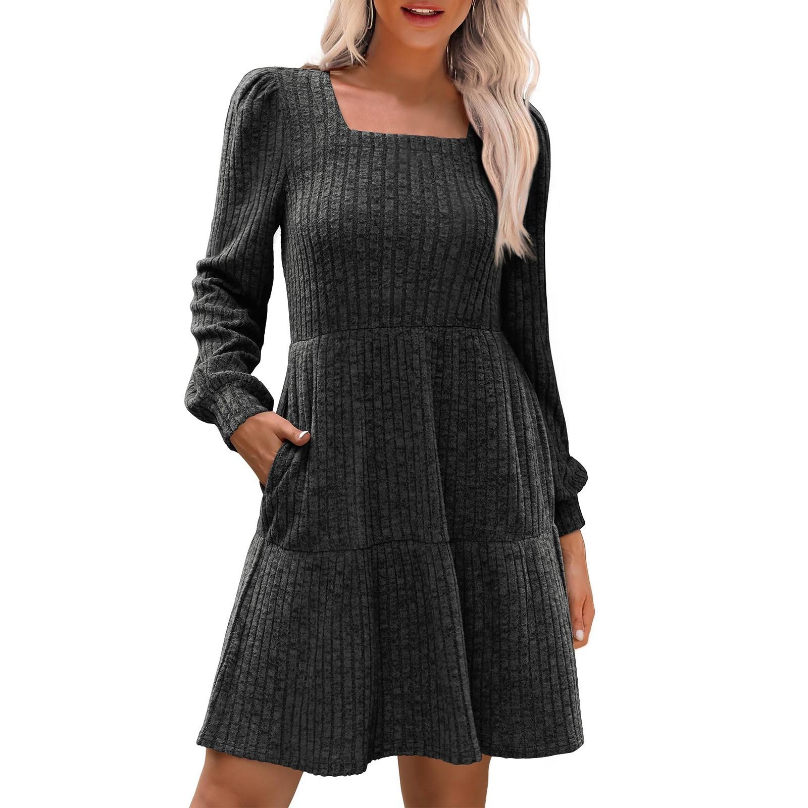 

Женское платье-свитшот большого размера с длинным рукавом и V-образным вырезом в стиле пэчворк, повседневные мини-платья M