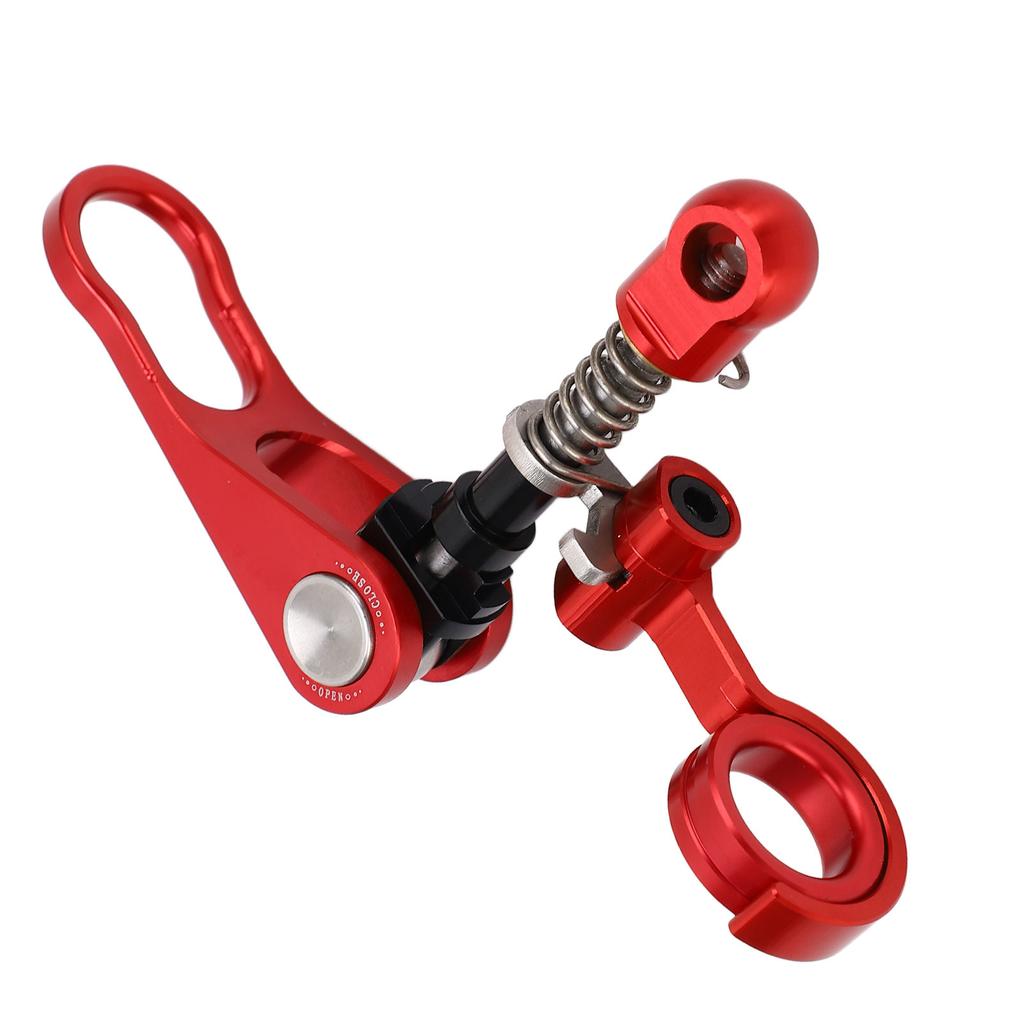 Quick Release Bike Seatpost Clamp Handle And Rear Frame Clip Aluminum Alloy for Brompton Folding Bike Anodize Red