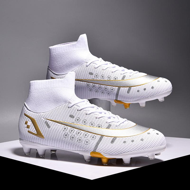 Neue High-Top-Fußballschuhe lange Stollen abgebrochene Stollen Wettkampf-Trainingsschuhe Fußball Fußballschuhe Herren