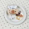 Cute bear biscuits for AirPods 1 protective case 1/1 generation Apple AirPods pro1 earphone case female