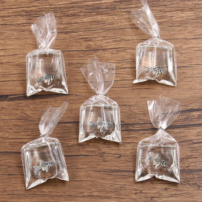 1Pcs 24*53MM DIY Transparent Resin Simulation Goldfish Pendant Jewelry