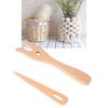 Wood Knitting Fork Big Eye Needle Set Ergonomic Grip for Beginner Adult Tapestry Knitting Bracelets Cord Braiding Tool