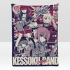 anime BBocchi RRock Throw Soft Flannel Blanket for Bed Bedroom Sofa Picnic Throw Skinfriendly Breathable Gift Cover