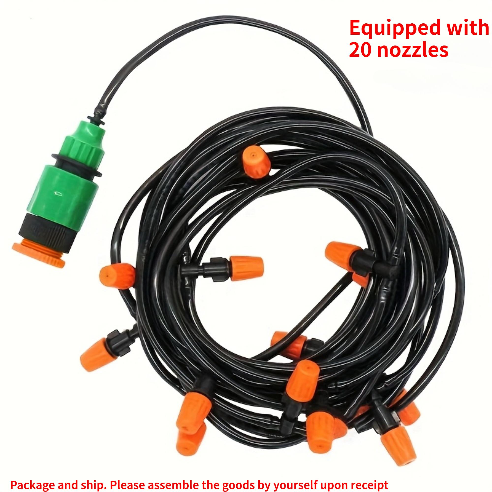 

LDQ Portable Micro-Irrigation System, Equipped With An Automatic Durable Pvc Garden Watering Kit – Adjustable Flow Valve And Spray Nozzle 787.4inch