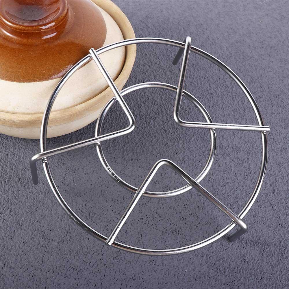 Stainless Steel Cookware Stackable Kitchen Steaming Tray Steamer Egg Steamer Rack Trivet Stand