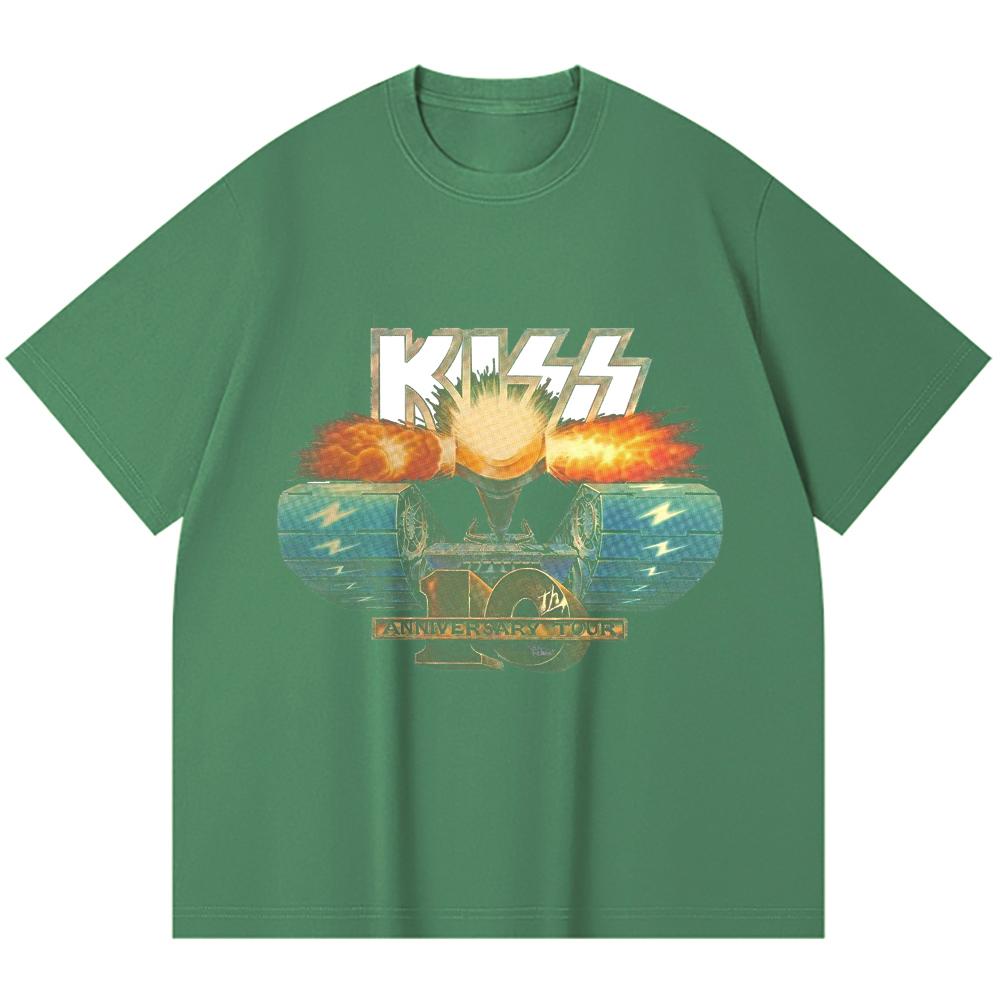 230 Gsm 100% Cotton Heavy Metal T-Shirt Rock Band Popular Music Print Unisex Heavy Cotton T Shirt