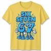 Six Seven Number 67 Cartoon Funny Retro Gamer Style Unisex Tshirt Gift