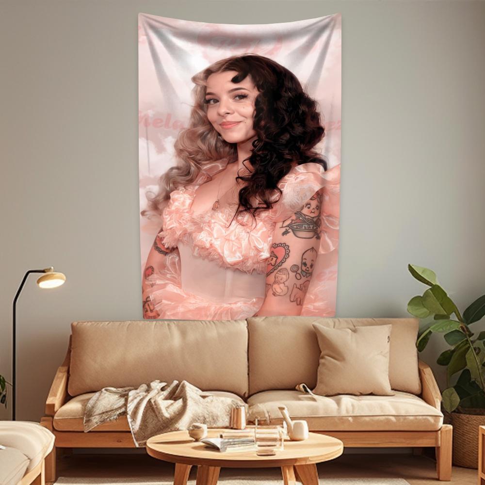 

Певица Мелани Мартинес Гобелен Обложка Альбома Украшение для Дома Большой Тканевый Настенный Фон Ткань Декор для Общежития Плед для Дивана 29x37in
