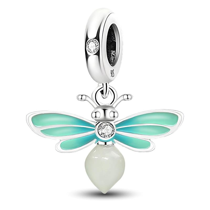 Copper Blue Owl Girl Moon Star Sunflower Bird Charms Beads Fit Original Pan Bracelets Bangles Fine Jewelry Gift