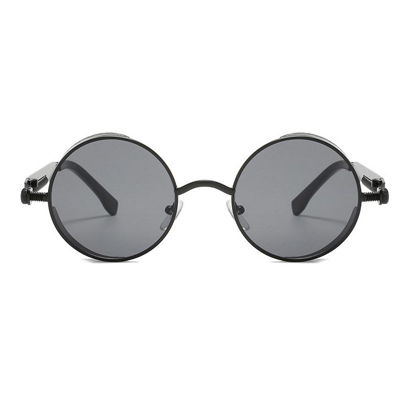 Round Steampunk Sunglasses Men Retro Sun Glasses Women Uv400 Vintage Metal Eyewear Brand Designer