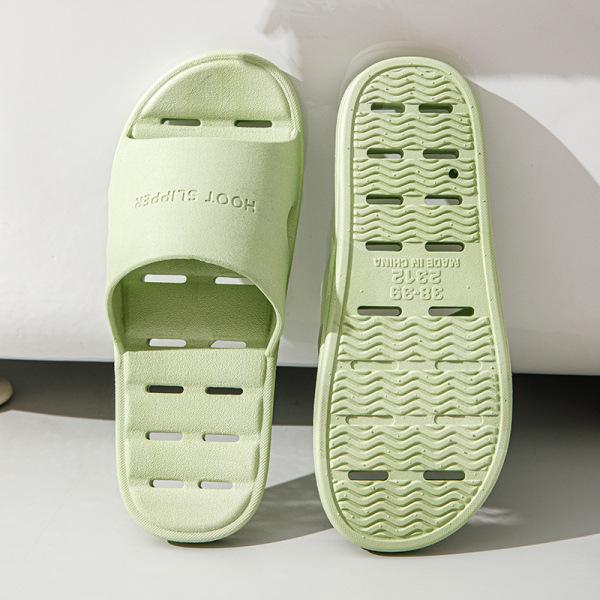 EVA Anti Slip Sole Leaking Slippers for Men's Indoor Home Soft Sole, Hollowed Out Quick Drying Hotel Bathroom Slippers