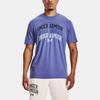 Under Armour Collegiate Casual Breathable Loose Training Short Sleeve T-Shirt Men Tops Purple 1361671-561