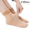 1/5 Paires Hiver Chaud Épaissir Polaire Chaussettes Courtes Femmes Thermiques Laine Cachemire Chaussettes Neige Velours Bottes Maison Sol Calcetines Mujer