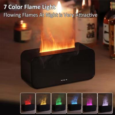 Humidificateur Diffuseur d'Arôme Air Huiles Essentielles Humidificateurs Mini Flamme Diffuseur de Parfum Automatique Humidificateur de Maison avec Lumière LED