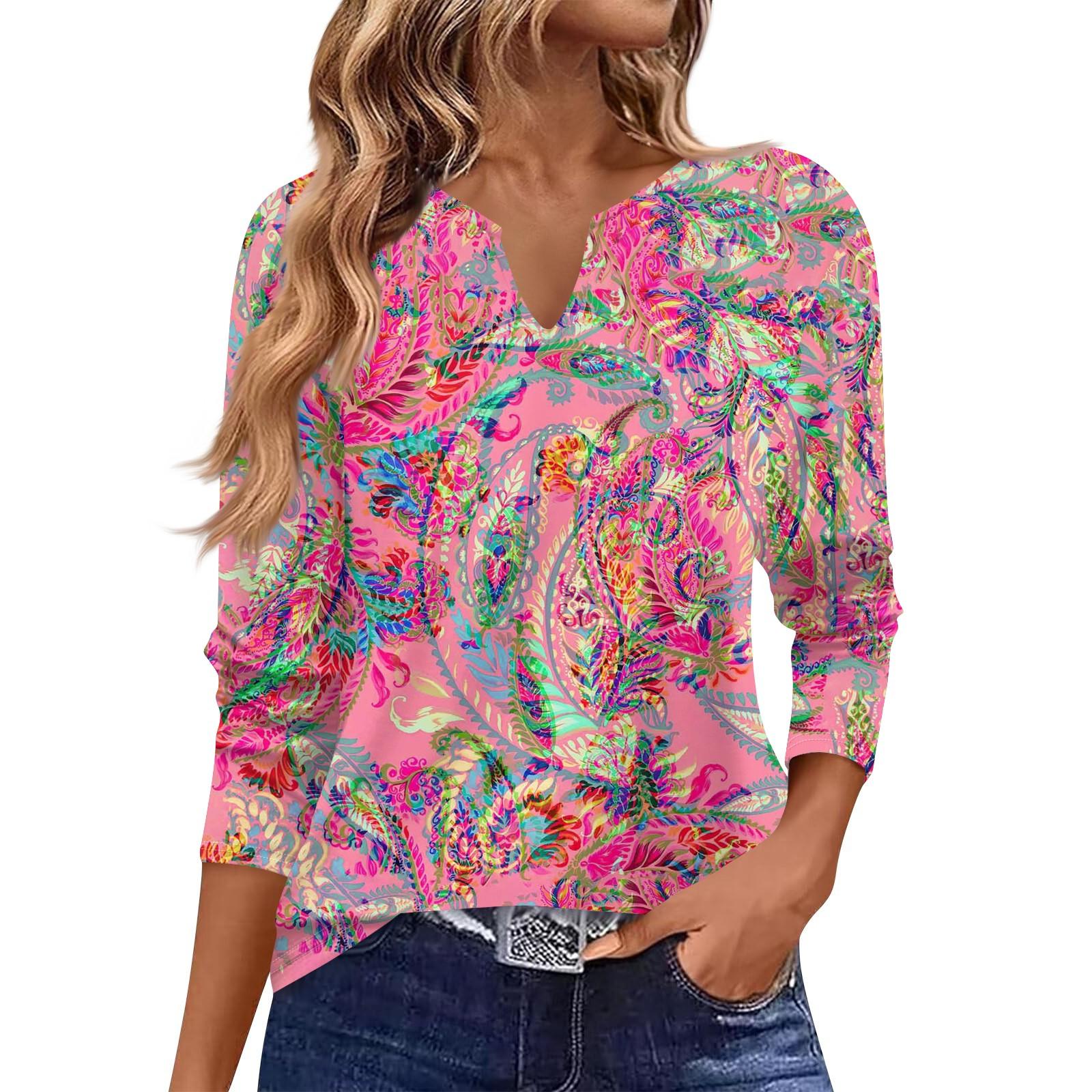 

V-neck Women s Casual Long-sleeved Retro Solid Color Small V-neck T-shirt Top L