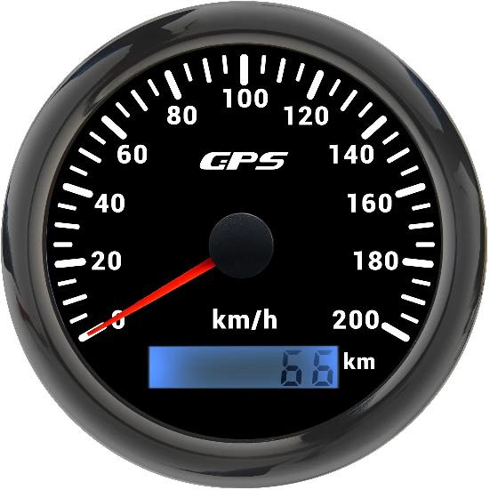 85MM GPS Speedometer Gauge For Motorcycle Marine Boat Truck 30~200 Kmh Speed Gauge Meter With GPS Antenna 7 Color LED Backlight