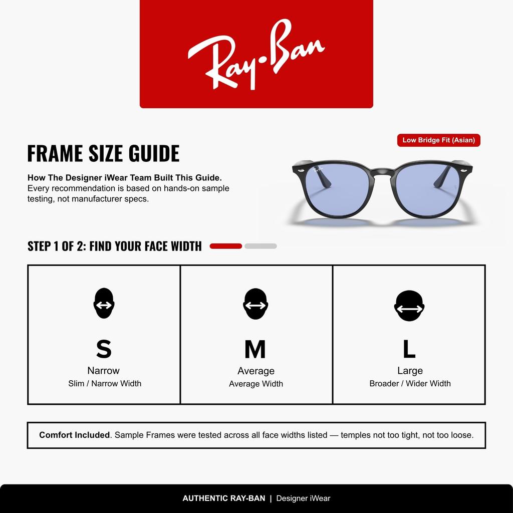 sunglasses 0RB4259F size 53 Asian Ray-Ban 601/80 BLACK, Japan, (FREE size), fit, lightweight.