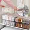 Drawer Type Underwear Storage Box Household Transparent Wardrobe Compartments for Bra Underwear Socks Organizer Home Storage