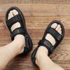 Fashion Summer Outdoor Anti-slip Wearable Sandals Men Fashion Breathable Cool Casual Beach Sandals Comfort Soft Sole Leather Sandalias