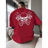 Skull Crossed Wrenches Biker Culture Men's T Shirt Fitness Sports Cotton Tee Casual Oversized Summer Outdoor