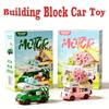 Popular Diy  Car Food Truck Fruit Ice Cream Store Flower Street View Construction Blocks Kit Girls Blocks Model Kids Plaything Children