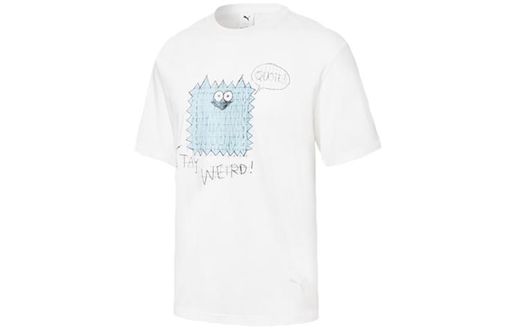 PUMA Drop Shoulder Sleeve T Shirt Men s White 531320-02 M