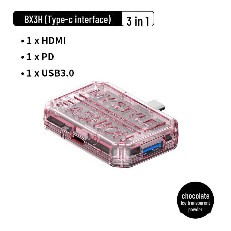 10-in-1 Transparent Type-C USB Hub Expansion Dock