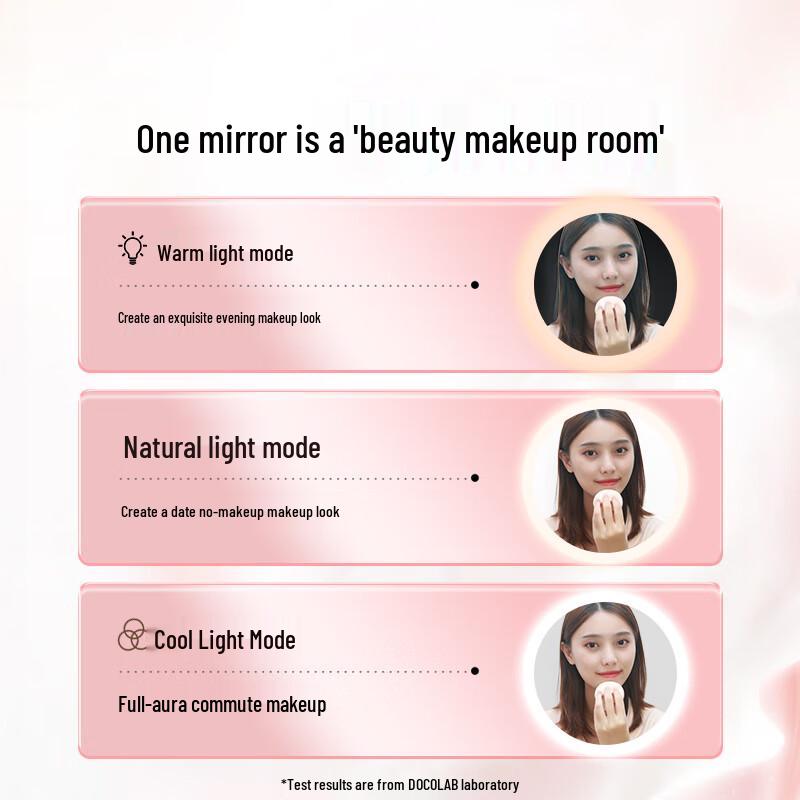 DOCO LAB Smart LED Makeup Mirror CN plug (adapter included)