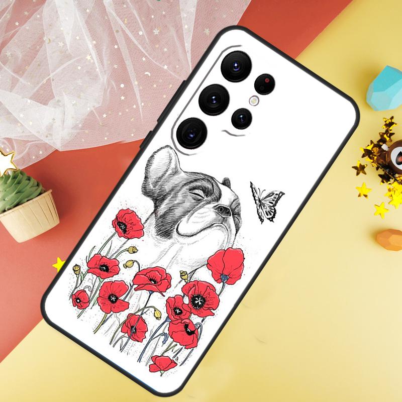 Cute Pug Dog Funda For Samsung Galaxy S24 Ultra S23 S22 Plus S21 S20 FE S8 S9 S10 Note 10 20 Ultra Case