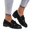New Casual One-pedal Women's Autumn Bow Thick-heeled Single Shoes