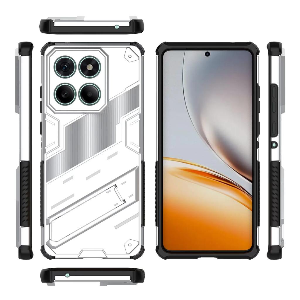 Luxury Heavy Duty Armor Phone Case For Motorola MOTO Edge 60 50 Fusion G24 G04 E14 With Kickstand Hard PC Shockproof Back Cover