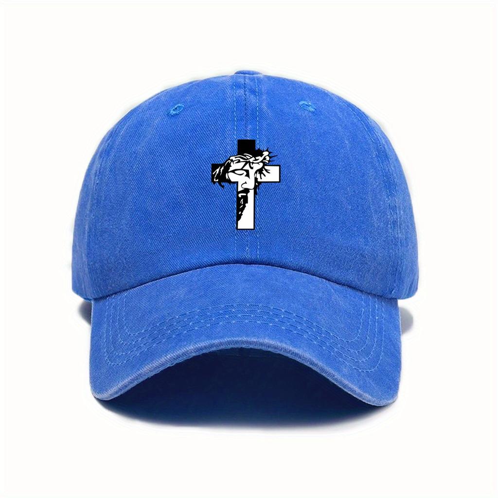 Fashionable printed adjustable baseball cap, sun protection, street hip-hop style hat, suitable for men and women
