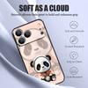 Orange Coat Panda Pattern Case For iPhone 17 Pro Max Magnetic For Magsafe Silicone Cover For iPhone 16 Pro Max Funda iPhone 15 14 13 12 11 16E Air
