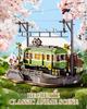 Robotime Sakura Journey Tram 3D Wooden Puzzles Model Car Kits Building Set Creative Gift STEM Toy for Girls Boys 223PCS