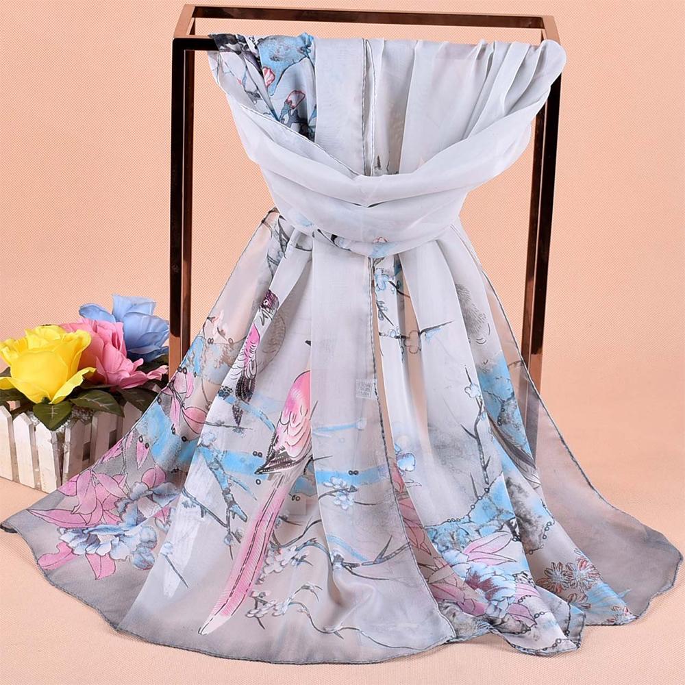 Breathable Long Chiffon Scarf Big Size Muslim Headband Fashion Wrap Hijab  Women