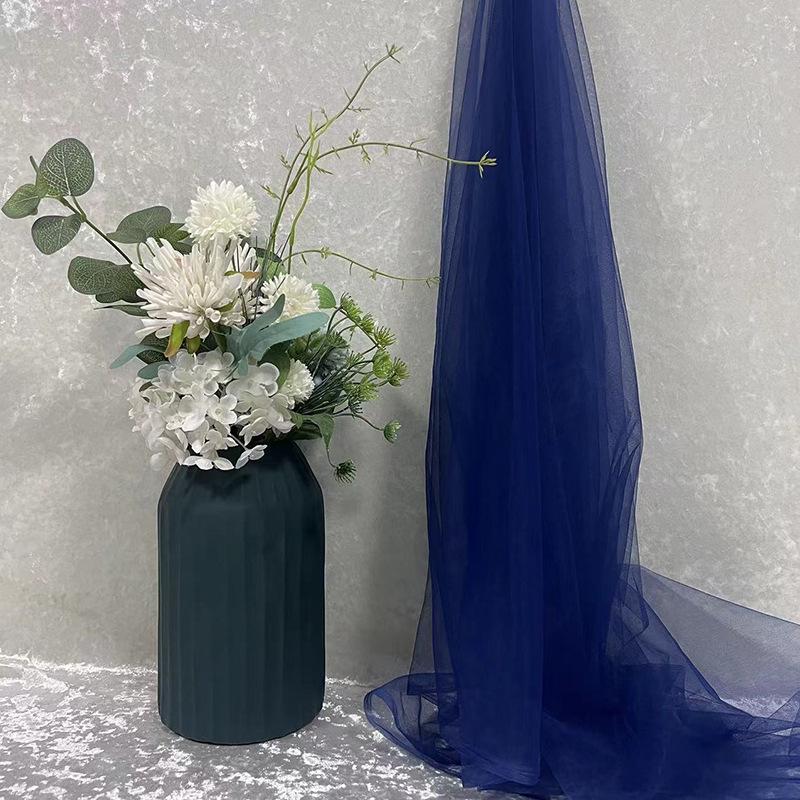 Green Soft Yarn Curtain Net for Kindergarten Decoration, Scene Layout, Wedding Backdrop, and Dress Fabric