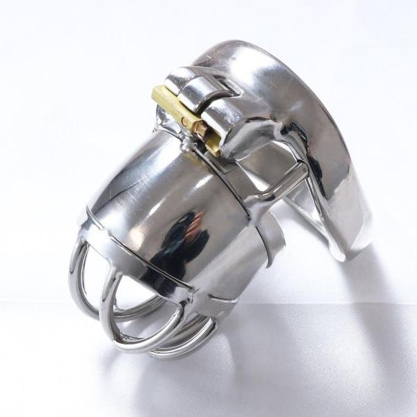 Stainless Steel Chastity Lock Cock Cage for Male