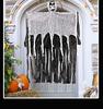 Halloweenské lebky gázové duchové závěsné ozdoby pro dekoraci strašidelného domu