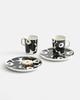 Marimekko Marimekko Pair Set Mug 250ml Plate 20cm Cup Tableware Unikko Black 071606 190 [item]