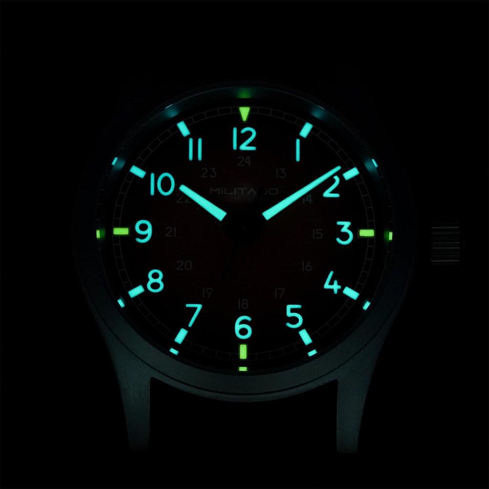 1963 Watch Militado ML05 Field Watch 38mm VH Sweep Hand Quartz Men