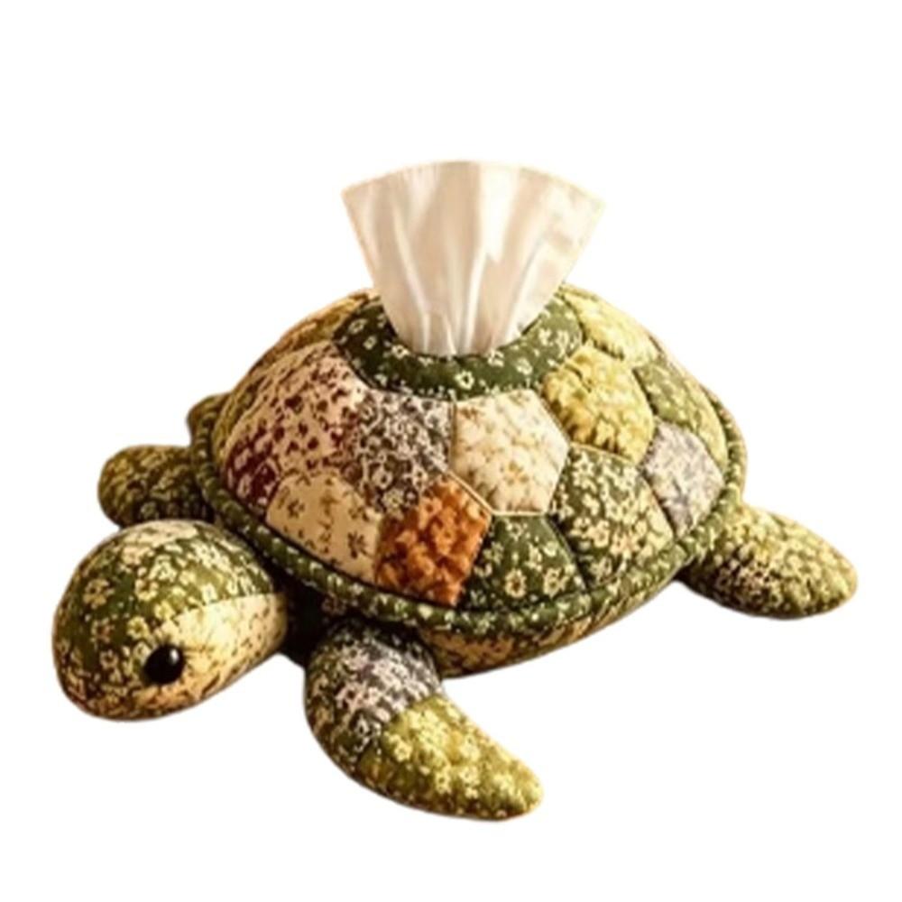 Patchwork Design Tissue Box DIY Kit Pre-Cut Fabric Handmade Tissue Holder For Bedroom Decor