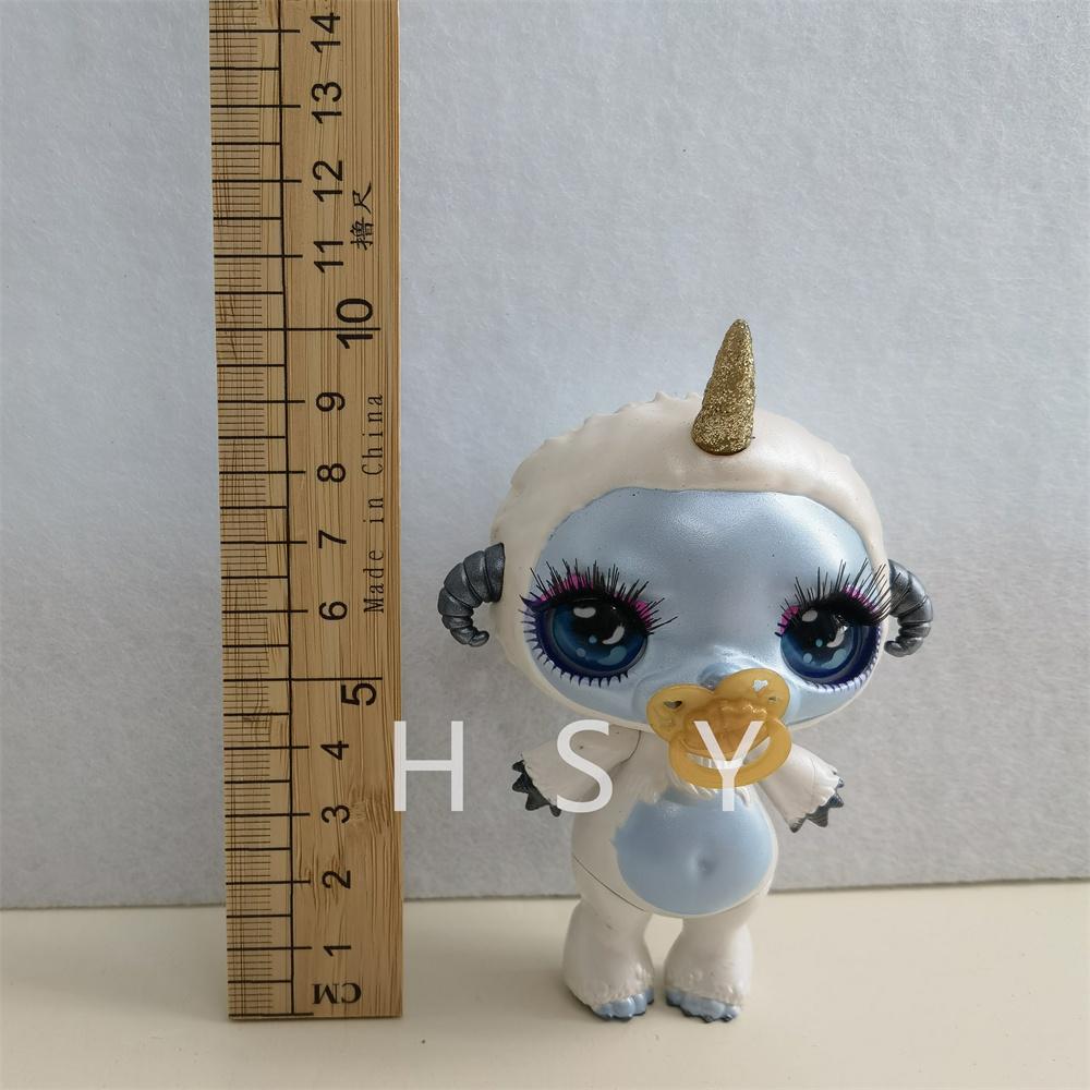 Original 11Cm-13Cm Rainbow Unicorn Doll Little Monster Mud Doll Children'S Game House Toy Set Gift