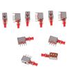 10Pcs Directly Key Switch A03 Ps-22F03 6Pins Self-Locking Power Switches Red