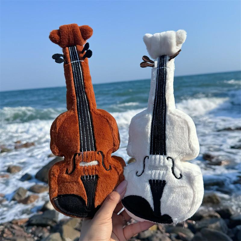 Плюшевая скрипка Музыкальное искусство Подарок с дизайном музыкального инструмента Для детей и коллекционеров